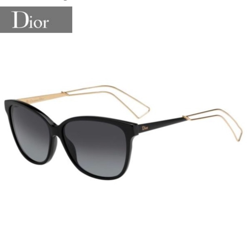 Dior Confident 2 Sunglasses Black and gold